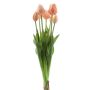 Bouquet de tulipes artificielles LONA, pêche-orange, 45cm, Ø20cm