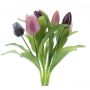 Bouquet de tulipes artificielles LONA, mauve-violet, 30cm, Ø20cm
