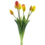 Bouquet de tulipes artificielles LONA, jaune-orange, 45cm, Ø20cm