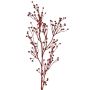 Branche décorative de lin QUOLL avec épis, rouge, 65 cm