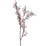 Branche décorative de lin QUOLL avec épis, rouge bordeaux, 65 cm