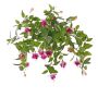 Fuchsia artificiel KROUSIA, tige, violet-rose, 30 cm, Ø 5 cm