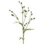 Branche de lin artificielle KALENO avec bourgeons, verte, 70 cm