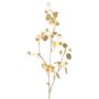 Branche artificielle de lunaria en satin PINDUS avec fleurs, jaune-doré, 85 cm