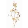 Branche artificielle de lunaria en satin PINDUS avec fleurs, jaune-doré, 85cm