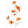 Branche décorative de bauhinia en velours GAZERA, orange-doré, 115cm
