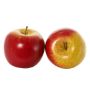 Pomme décorative ADALBERO, rouge et jaune, Ø 8 cm