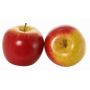 Pomme décorative ADALBERO, rouge et jaune, Ø8cm