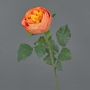 Rose-chou en tissu VANNI, orange, 60cm