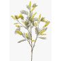 Branche artificielle Mimosa ACARO avec des fleurs, jaune, 110cm