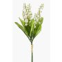 Bouquet de muguet artificiel LEGOL, blanc, 35cm