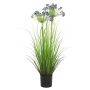Herbe artificielle Agapanthus BIBIANKA, bleu, 80cm