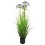 Herbe artificielle Agapanthus BIBIANKA, bleu, 110cm