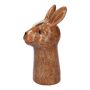 Vase soliflore en forme de lapin BUNCHY en céramique, brun, 14,5x12,7x28,5cm