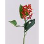 Fausse branche de sureau HOLDA, avec baies, orange, 45cm