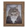 Cadre photo en bois ESKIL, imprimé, marron, 25x20x2cm