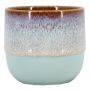 Cache-pot en céramique ULMUS à dégradé, bleu clair, 8cm, Ø8cm