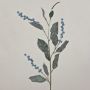 Branche de symphorine artificielle ELYSA, givrée, bleu, 75cm