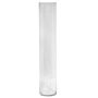 Vase à fleurs cylindrique SANSA OCEAN, transparent, 80cm, Ø14,9cm