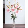 Lys tigré artificiel MERANDA dans un vase, rose, 100cm