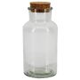 Bouteille de pharmacie LORRIE avec bouchon, transparent, 16cm, Ø8cm