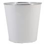 Cache-pot en zinc FYNAS, blanc, 30cm, Ø30cm