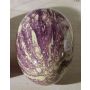 Œuf décoratif DUKI avec fil de suspension, violet, 12cm