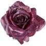 Fleur décorative rose ZINTOR, rouge foncé, Ø18cm