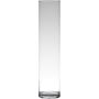 Vase cylindrique en verre SANYA EARTH, transparent, 50cm, Ø9cm