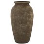 Vase en céramique SENTIF texturé, gris, 50cm, Ø26cm