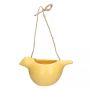 Suspension pour oiseaux SAREEN en dolomite, jaune, 15,5 x 8,3 x 7,5 cm