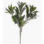 Branche de laurier synthétique NAGISA, ignifuge, vert, 50cm
