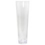 Vase de sol Konisch AMNA OCEAN en verre, recyclé, transparent, 50cm, Ø15cm