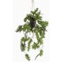 Panier suspendu avec Philodendron selloum artificiel URCO, pot décoratif, 80cm
