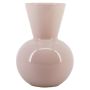 Vase à fleurs en verre VANTRA, rose pâle, 30 cm, Ø 21 cm