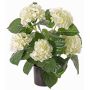 Faux Hortensia TEMARI, crème, 40cm, Ø10-12cm