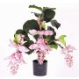Médinilla artificiel LAILANI, rose, 80cm, Ø20cm