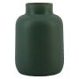 Vase à fleurs en verre VERMYN, vert mat, 20 cm, Ø 15 cm