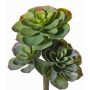 Echeveria artificiel NADIA, sur piquet, vert-rouge, 30cm, Ø20cm