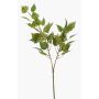 Branche décorative Bouleau NERIS avec des fleurs, vert, 70cm