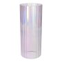 Vase décoratif BLANDINA, verre, rainuré, violet irisé transparent, 24 cm, Ø 10 cm