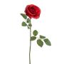 Rose artificiel BRUNETTE, rouge, 70cm, Ø11cm