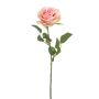 Rose artificiel BRUNETTE, rose-crème, 70cm, Ø11cm