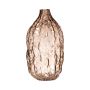Vase bouteille CLIFFORD veiné, Verre, beige-transparent, 22cm, Ø11,3cm