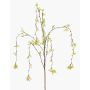 Branche décorative de jasmin GLAFOR, retombante, jaune, 135 cm
