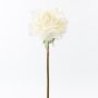 Rose en soie RONJA, enneigé, blanc, 50cm, Ø25cm