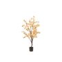Cerisier en fleurs artificiel JANKFUN à fleurs, tronc artificiel, pêche, 135cm