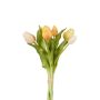 Bouquet de tulipes artificielles LEANA, jaune-rose-blanc, 30cm, Ø20cm