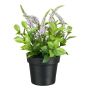 Fleur artificielle Véronique GRINTOL en pot décoratif, lilas clair, 18cm