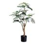 Philodendron Monstera Deliciosa Variegata artificiel PILTA, vert-blanc, 80cm